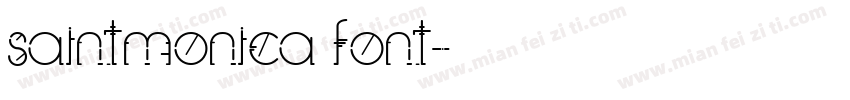 saintmonica font字体转换